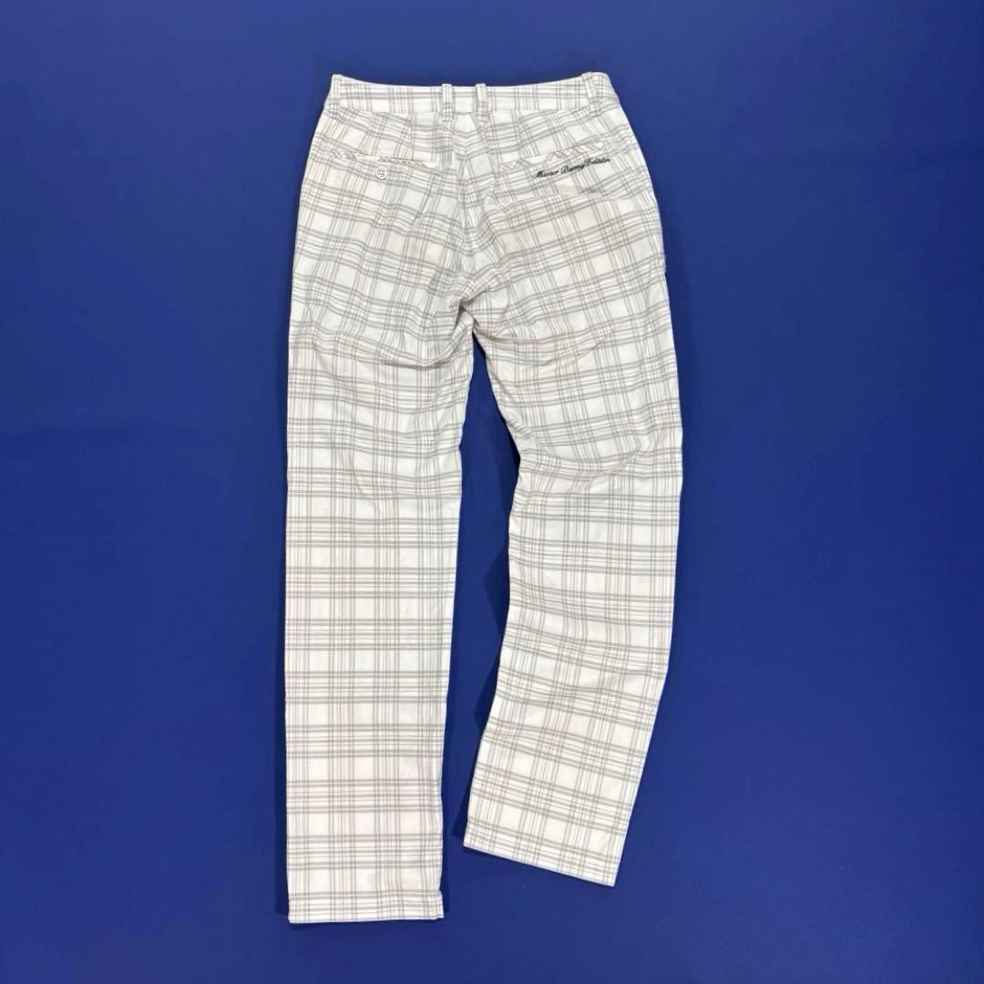 マスターバニーエディション　0/S ロングパンツ　ホワイト系　チェック柄