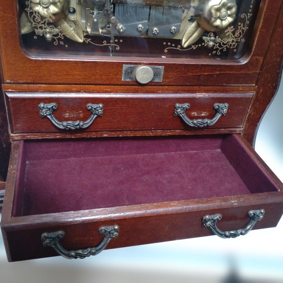 Sankyo オルゴールジュエリーボックス　美しき青きドナウ　アンティーク