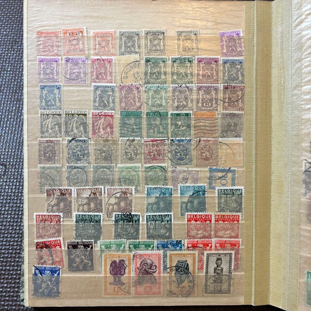 海外切手　使用済切手　まとめ　コレクションブック　20ページ