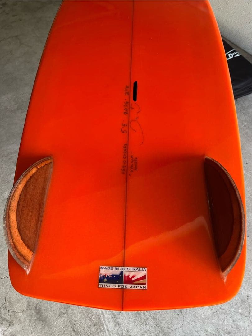 DMS オーストラリア製 ミニシモンズ5'5\" ツインウッドフィン 深コンケーブ