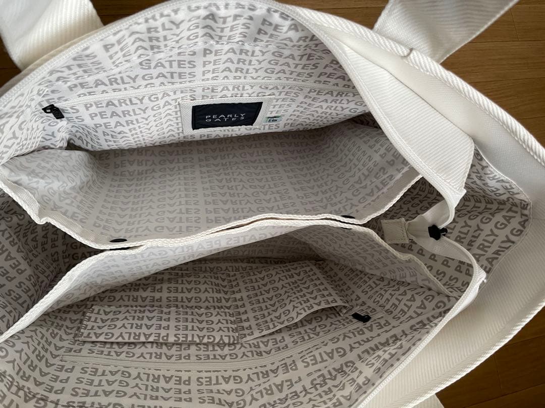 PEARLY GATES ホワイトトートバッグ