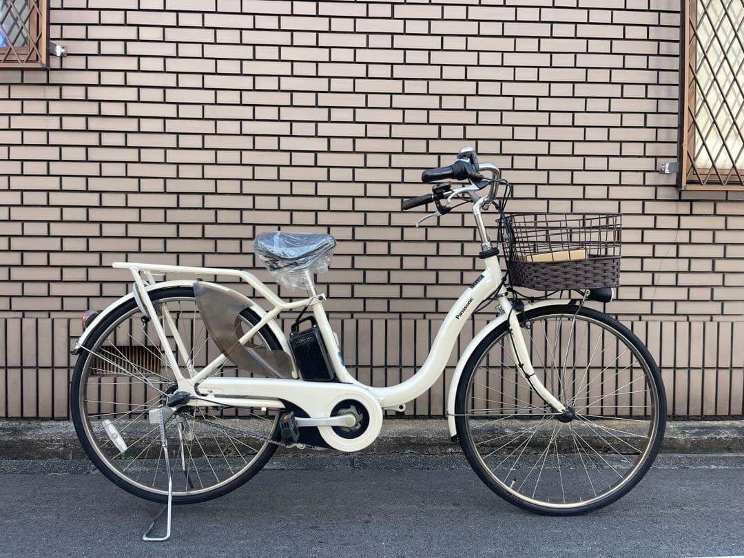 16ahホワイトパナソニック26インチ電動アシスト自転車