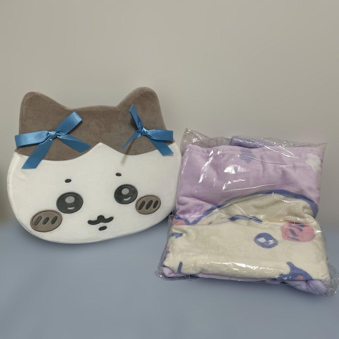 ちいかわ　ジンジャーマン　ぬいぐるみ　ブランケット　低反発クッション