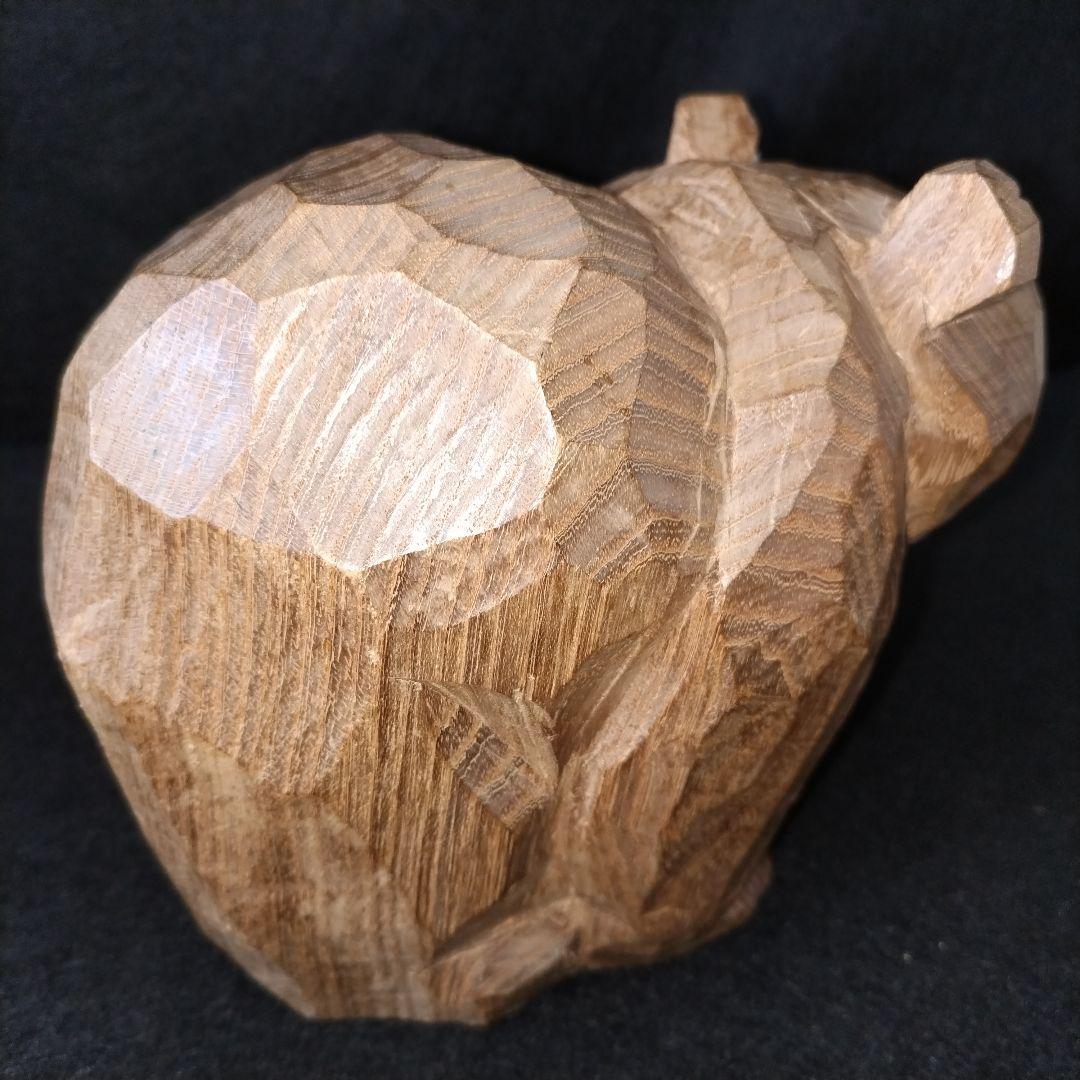 クマの木彫り 可愛い サイン無し 無名