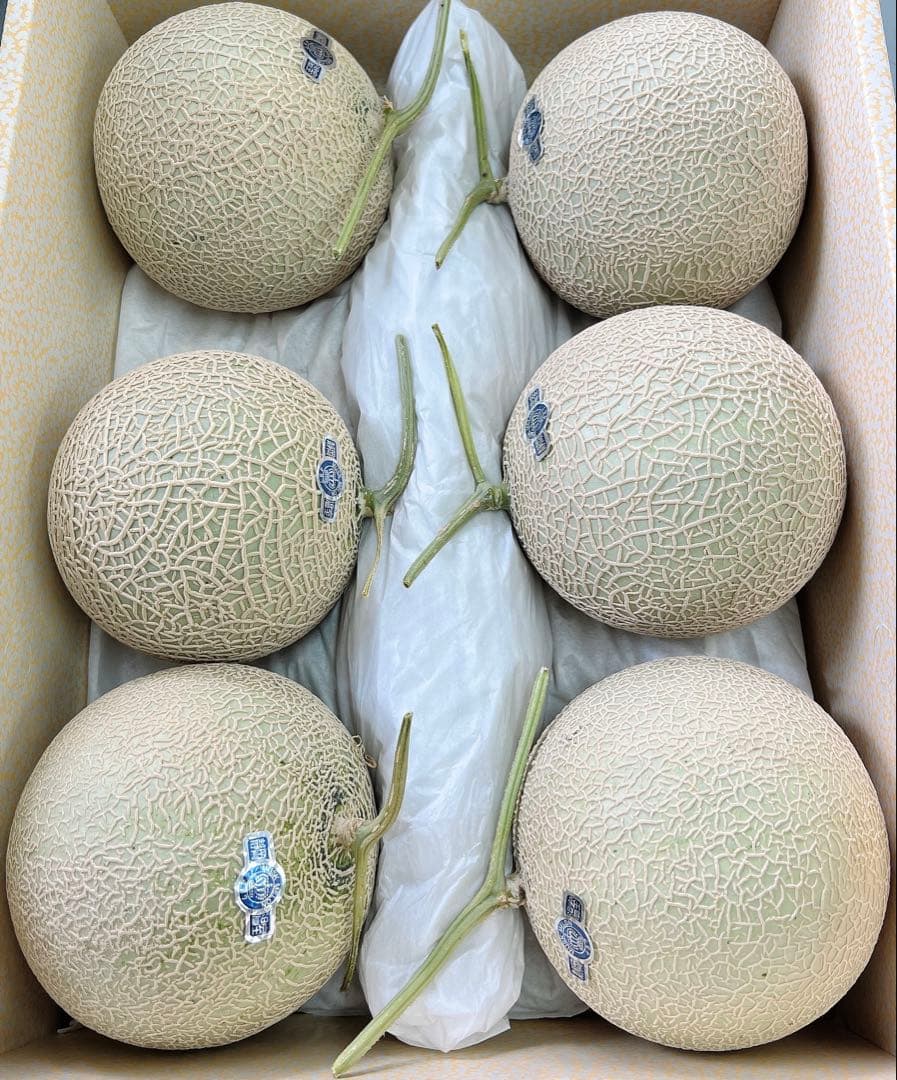 最高級クラウンメロン　6-7kg以上　温室マスクメロン　マスクメロン