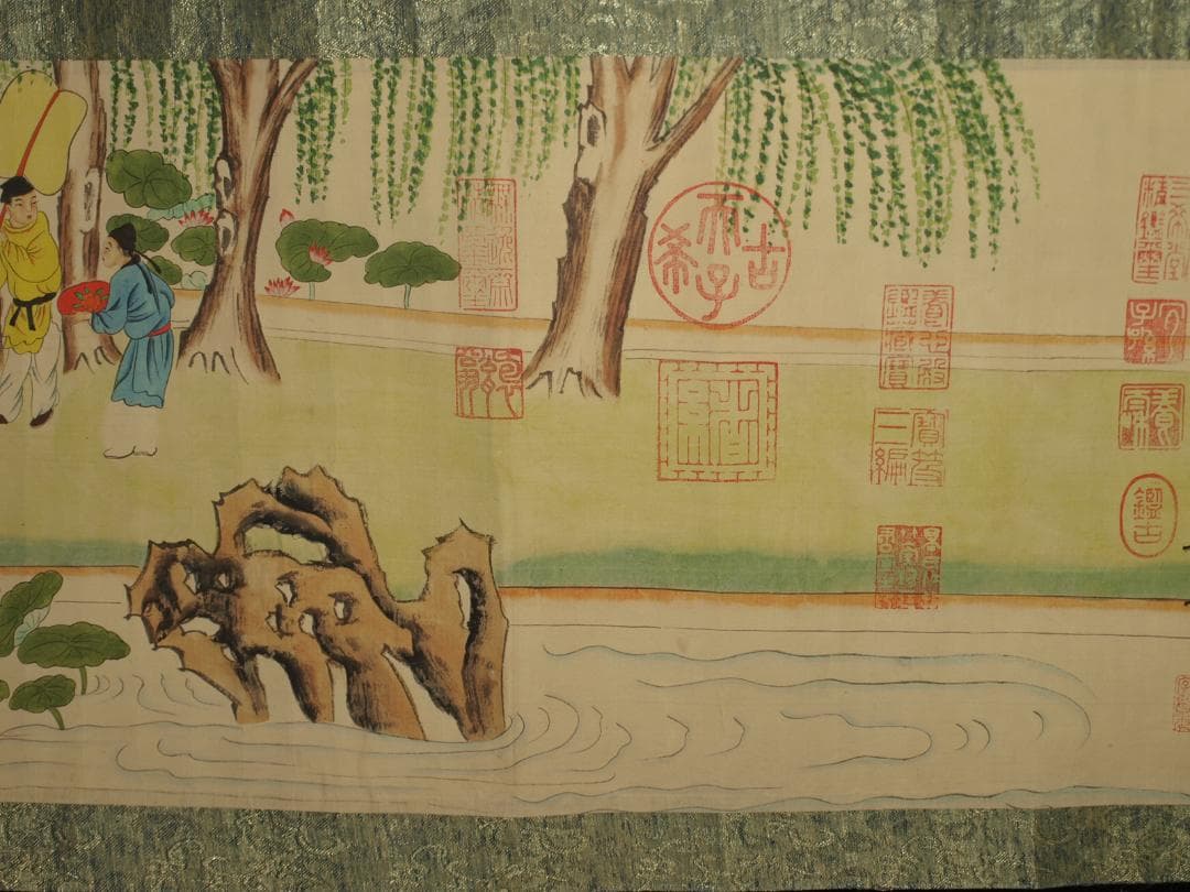 骨董市仕入れ品　中国北宋時代の掛軸　激安骨董品　肉筆保証 BD378A8-2