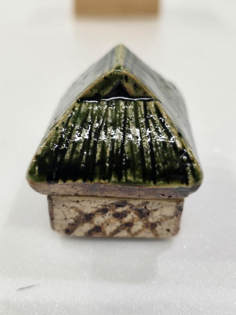 ✨美品未使用✨　松本鉄山　茶道具　香合　鐵山　織部　MT690