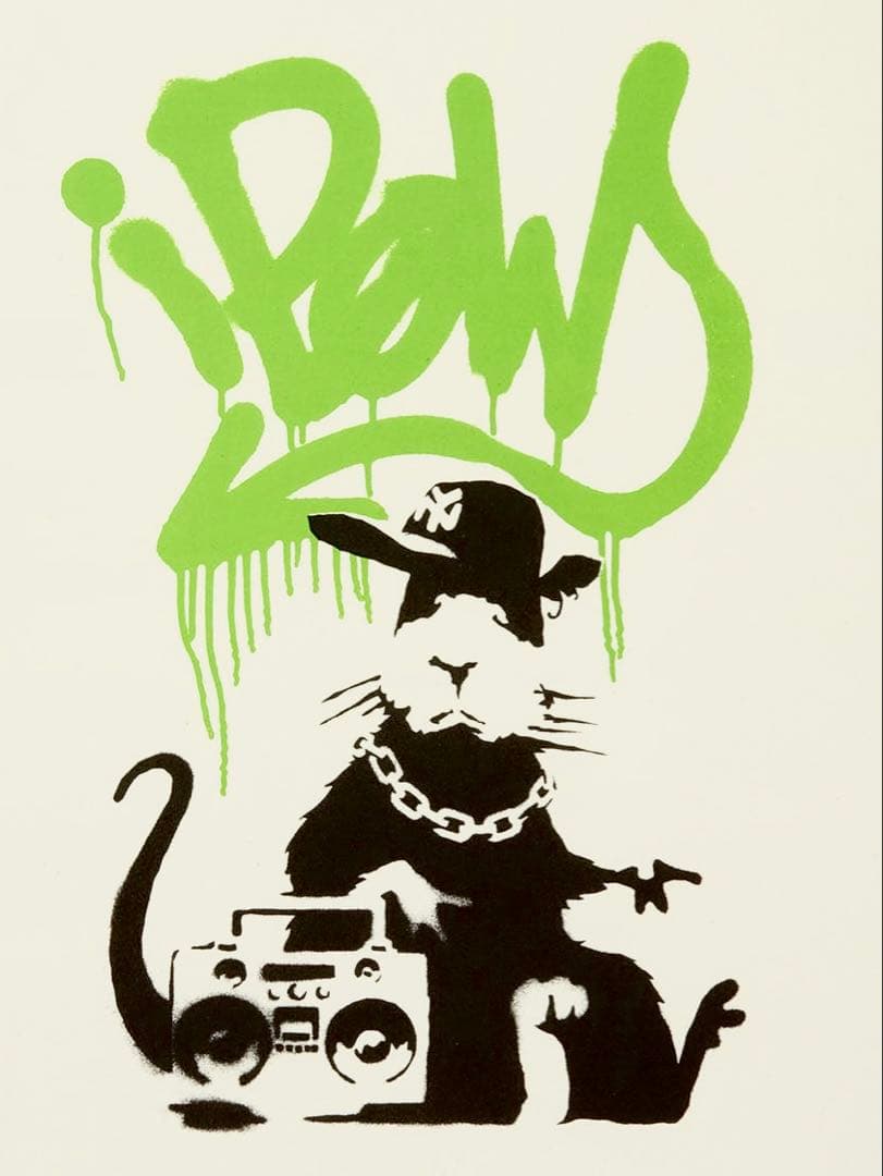 Banksy「Gangsta Rat」　ポスター
