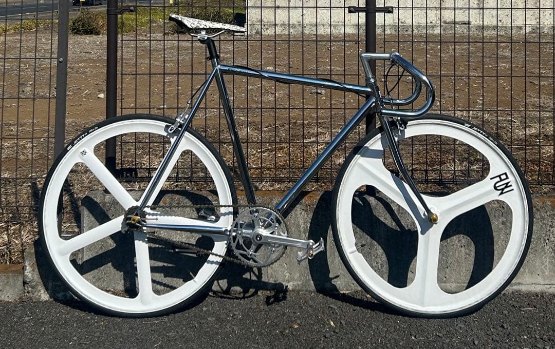 FUN ピスト パシュート シングルスピード 自転車 美品 メッキ 個性的