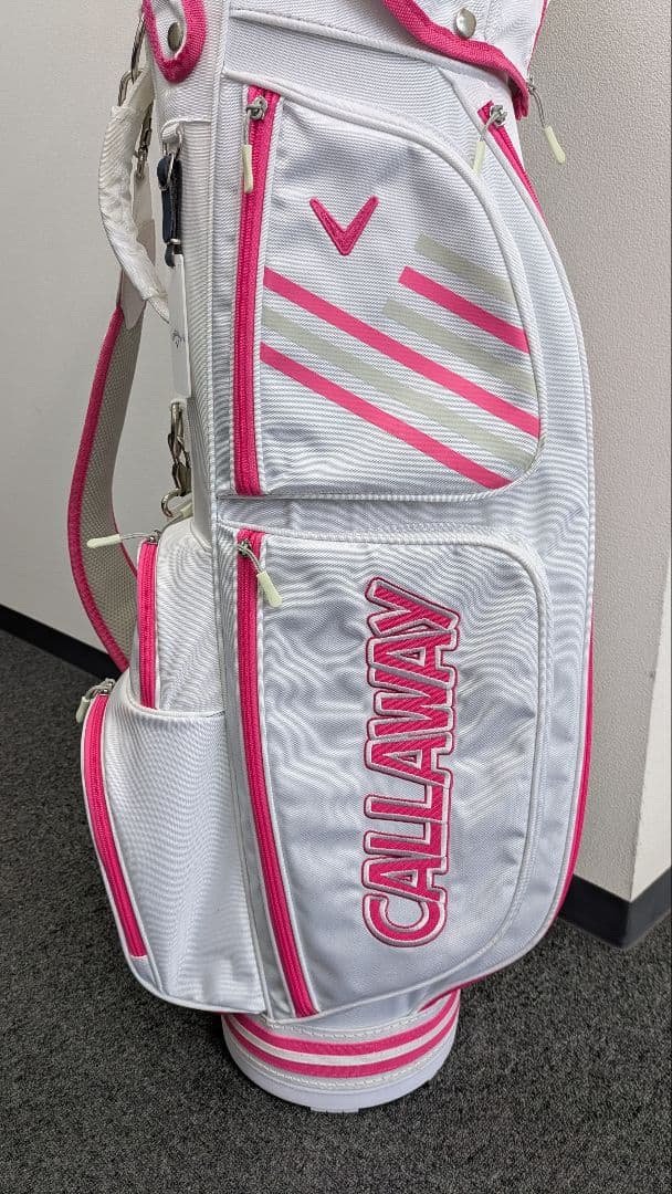 CALLAWAY キャディバッグ ホワイト/ピンク レディース