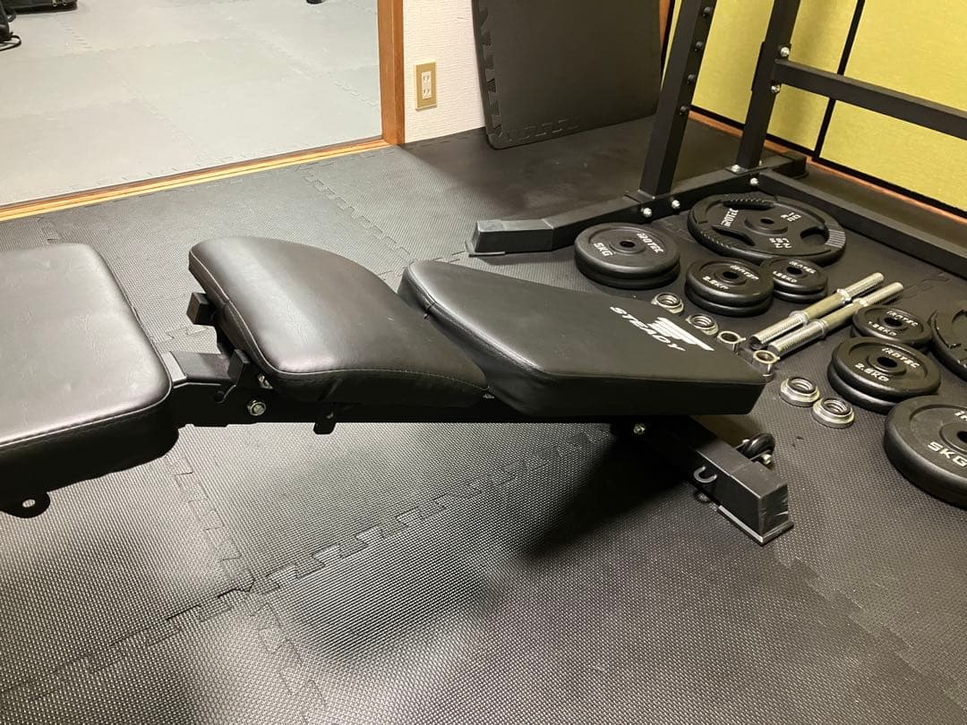 筋トレセット ハーフラック・バーベル・ダンベル・トレーニングベンチ