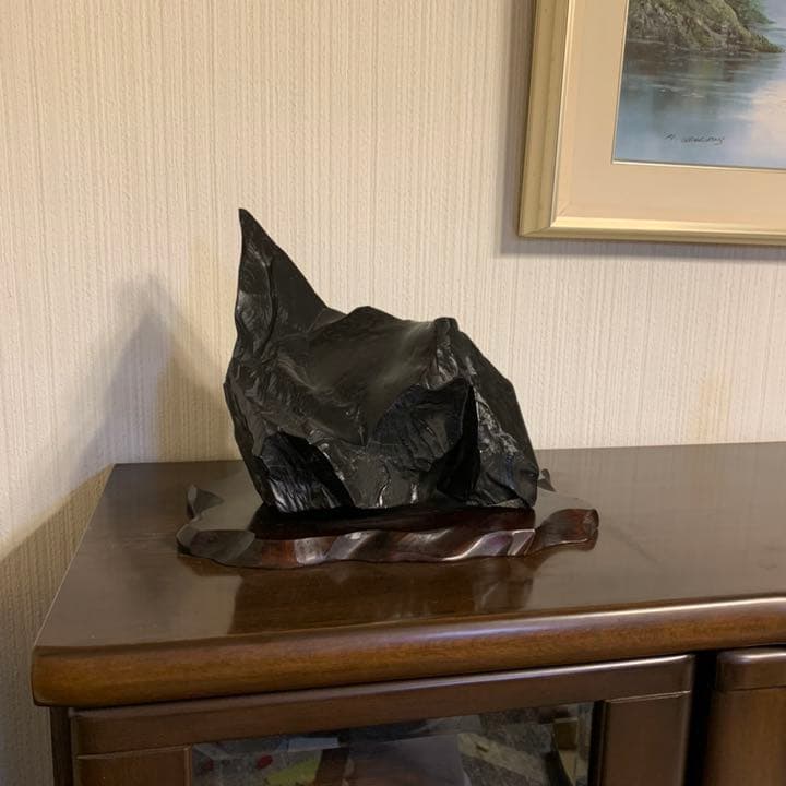 那智黒石　熊野　置き台おまけ可能