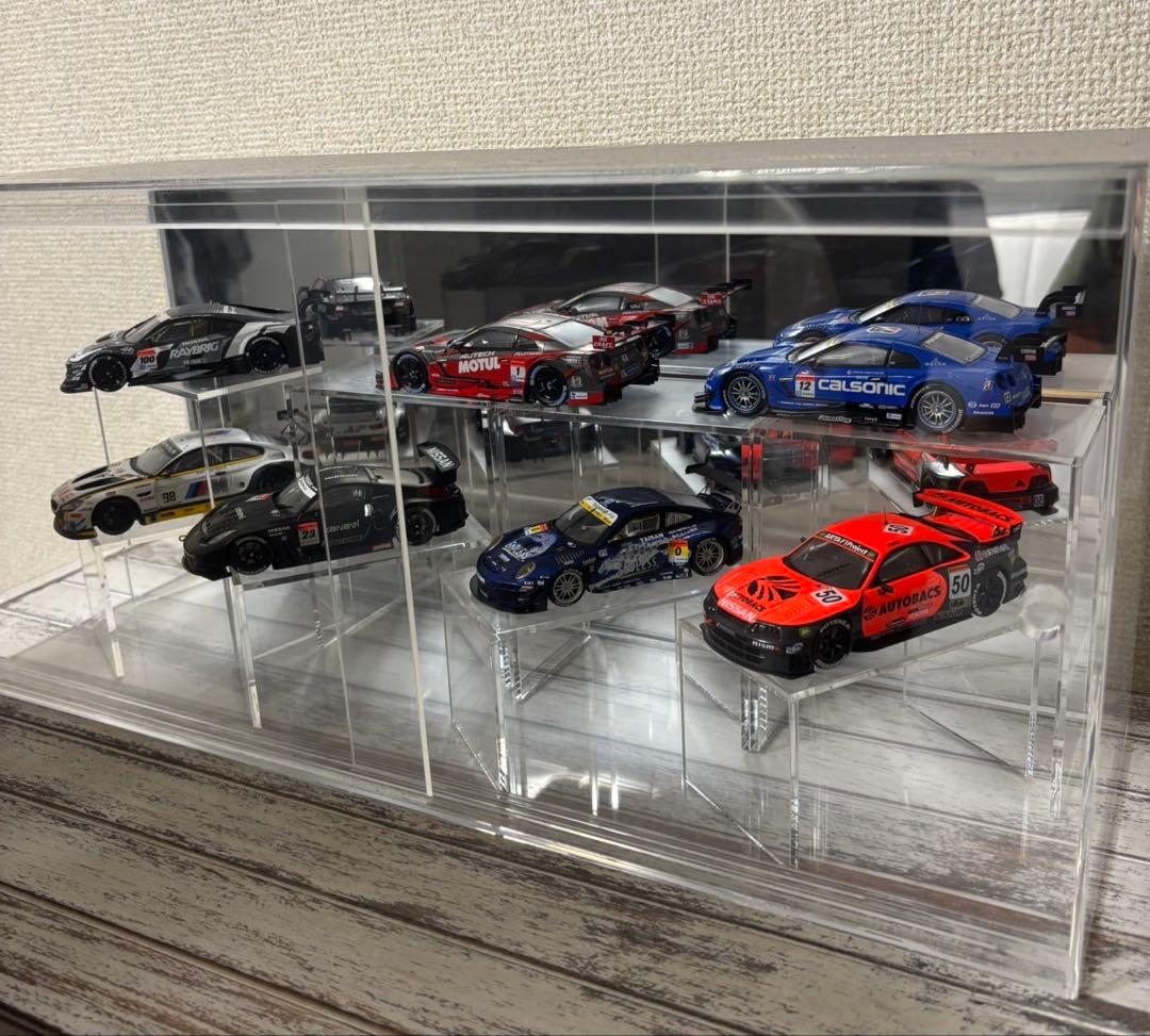 ミニカー7台+アクリルショーケース