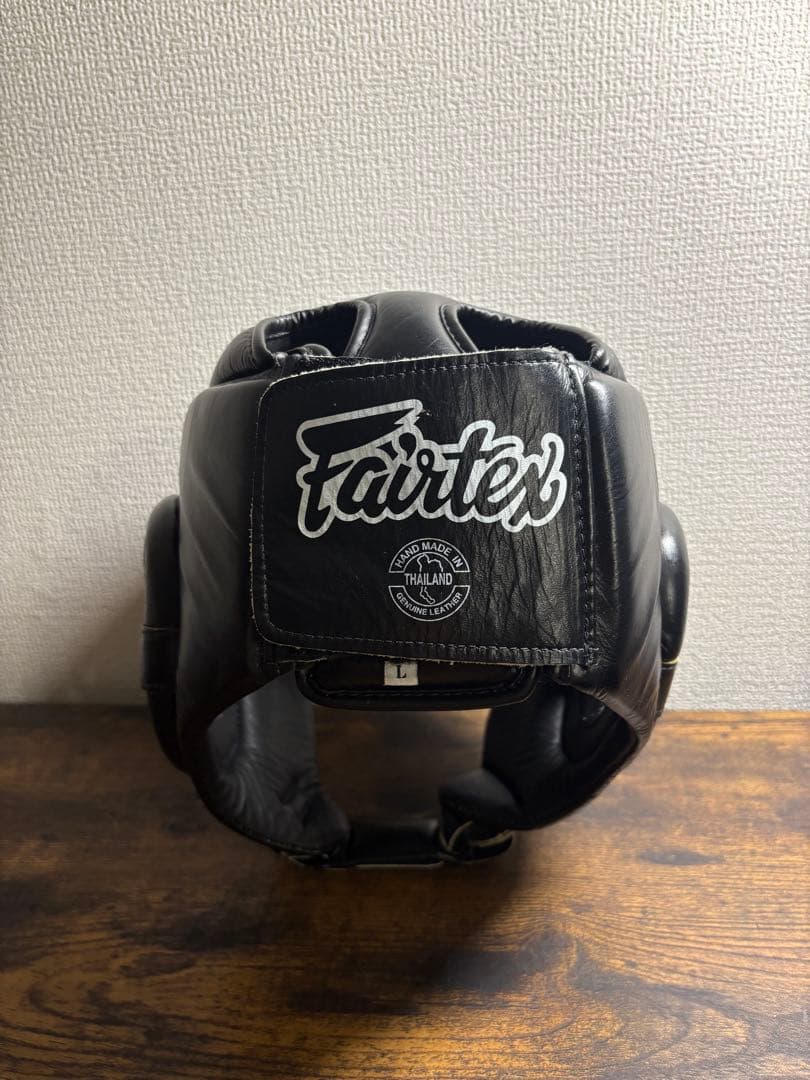 【未使用】Fairtex 黒 ヘッドギア Lサイズ