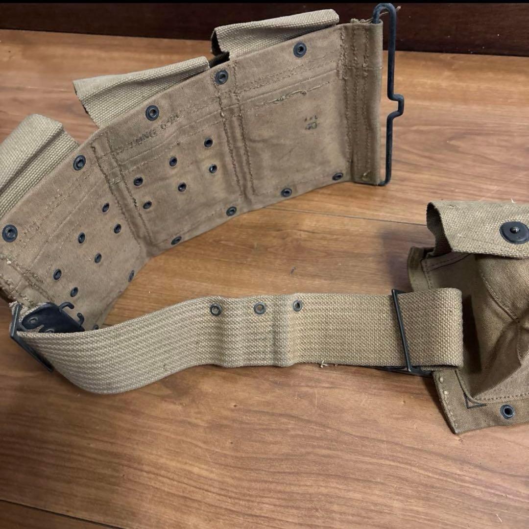 米軍　実物　WW1 WW2 M1918 BARガンナーベルト ② 送料無料