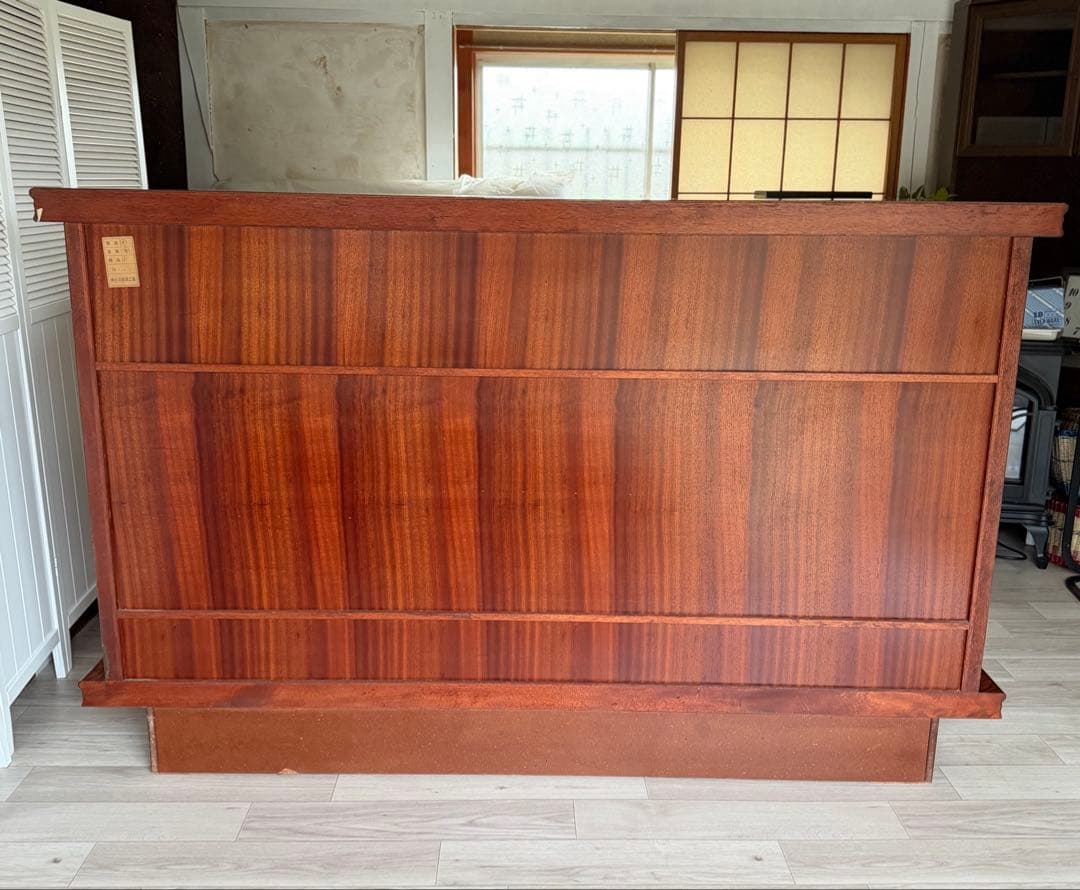 欅材 レトロ茶箪笥 水箪笥 古家具 昭和 アンティーク 収納棚