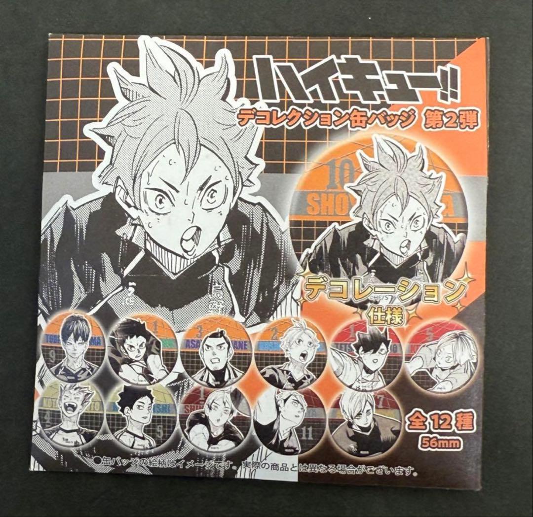 ハイキュー デコレクション缶バッジ 第2弾 未開封10点