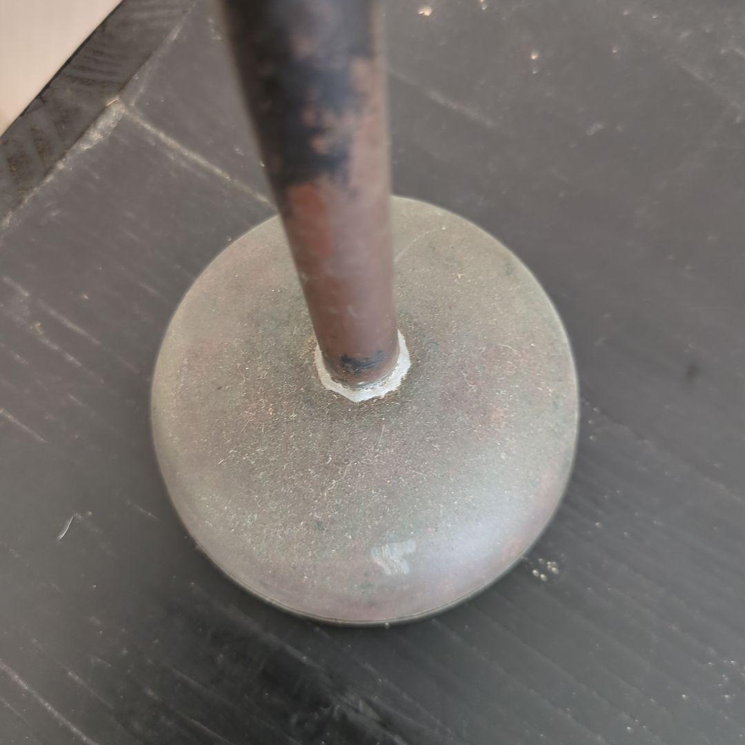 骨董 燭台 金属製 キャンドルスタンド オブジェ ろうそく立 シンプル