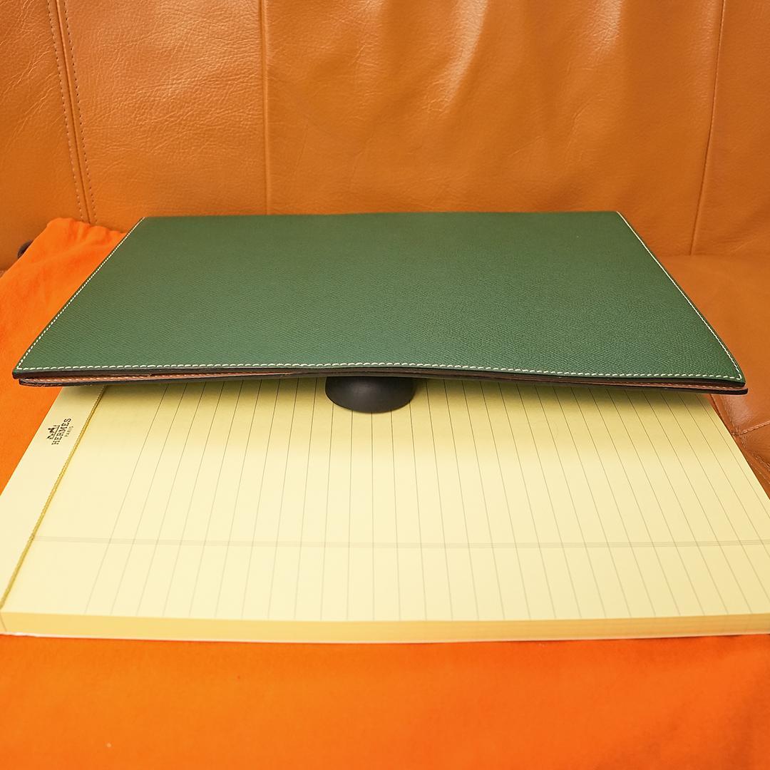 希少　美品　保存袋付き　 エルメス A4　ノートカバー　バイカラー　アジェンダ