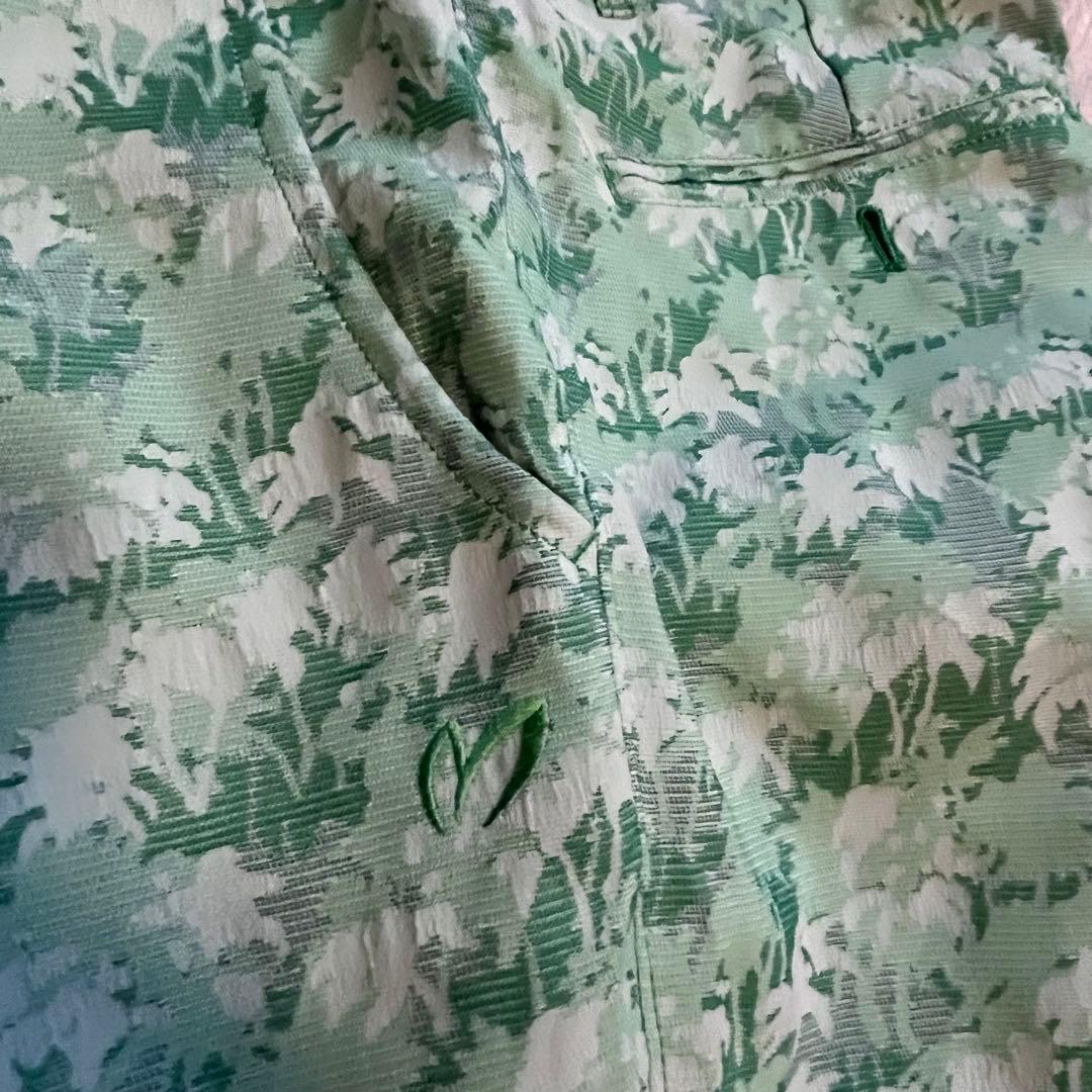 パーリーゲイツ　マスターバニーゴルフ　葉柄ゴルフパンツ レディース