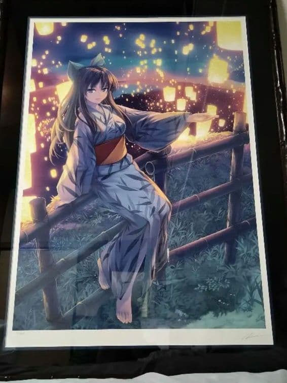 【版画】緋色雪「まいあがる」ED12