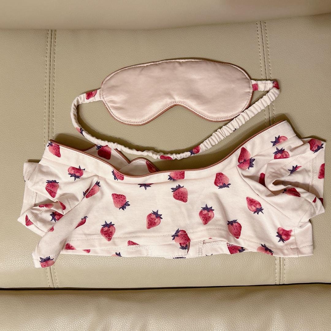 LOVOT ジェラピケ パジャマ＆アイマスクセット ストロベリー