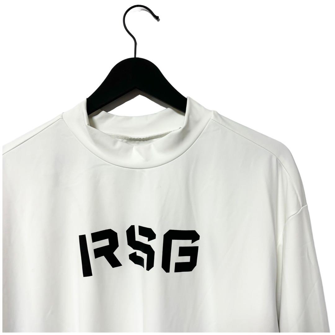 ラッセルノ ゴルフ ビッグルチャ グラフィック L/S モックネック ホワイト7