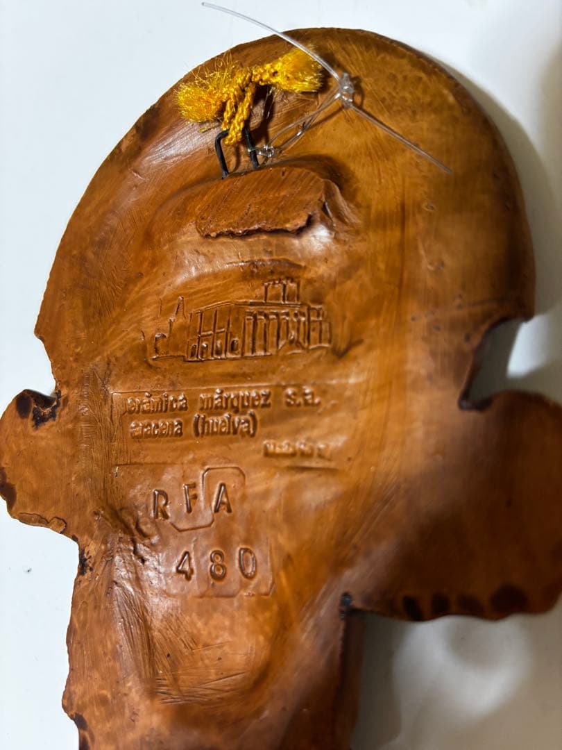 インカ 太陽神インティ 陶器 置物 スペイン民芸品