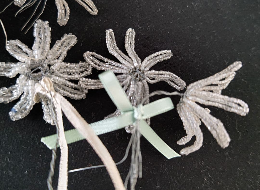 フランス　アンティーク　フレンチビーズフラワー　ビーズフラワーB