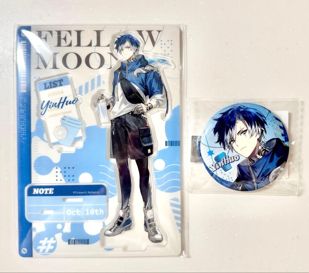 新月同行 コラボカフェ カフェスタンド インカ アクリルスタンド 缶バッジ