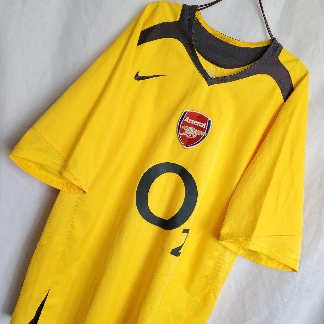 ナイキ アーセナルFC 03/04 シーズン　アウェー 半袖 黄 ユニフォーム