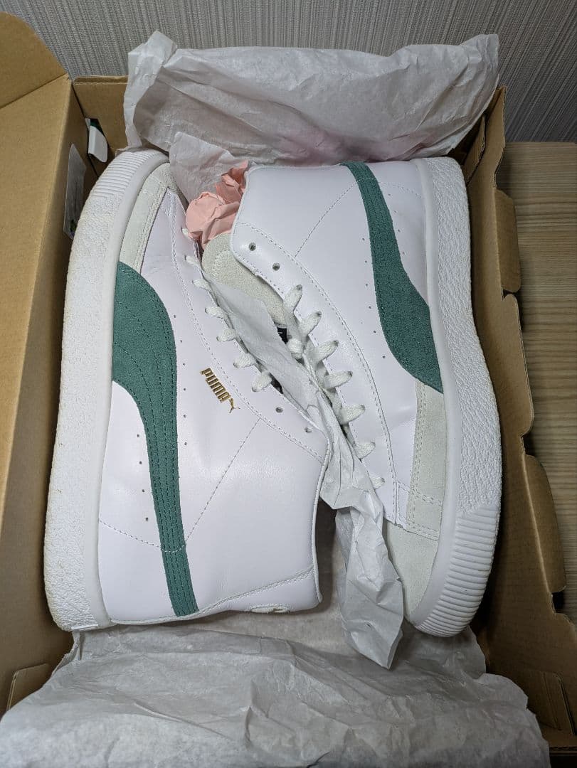 Puma Basket Mid VTG 26cm ホワイト