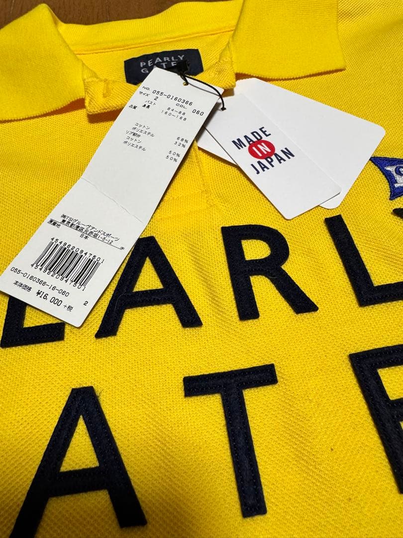 PEARLY GATES❣️BIG スマイルシリーズ レディースロゴポロ 2 新品