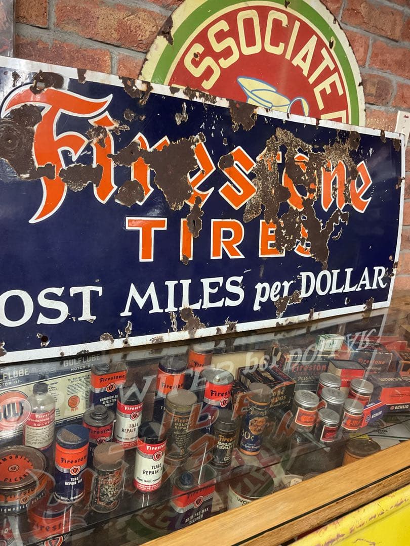 USA Firestoneタイヤ　看板