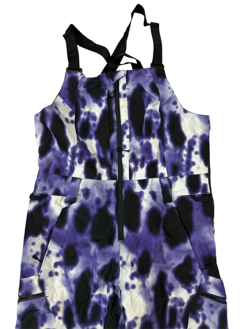 BURTON Gore Tex 紫と白 タイダイ オーバーオール