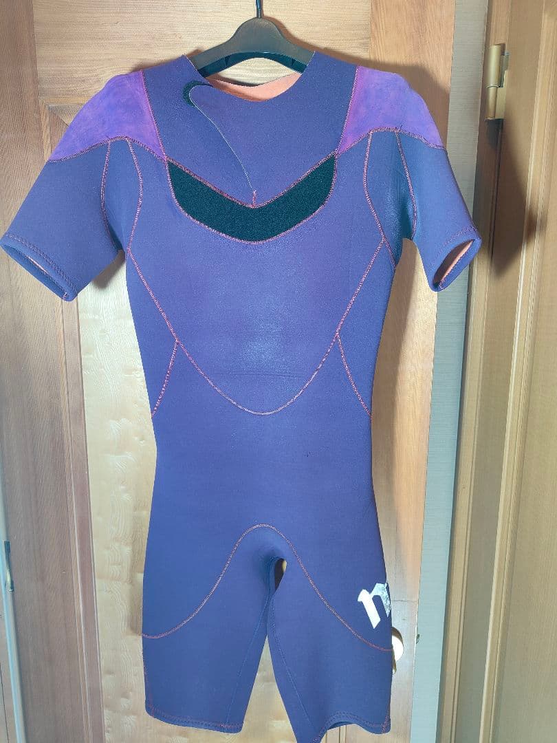 【美品】MAXIM 正規品　パープル　高級ウエットスーツ　ノンジップ　スプリング