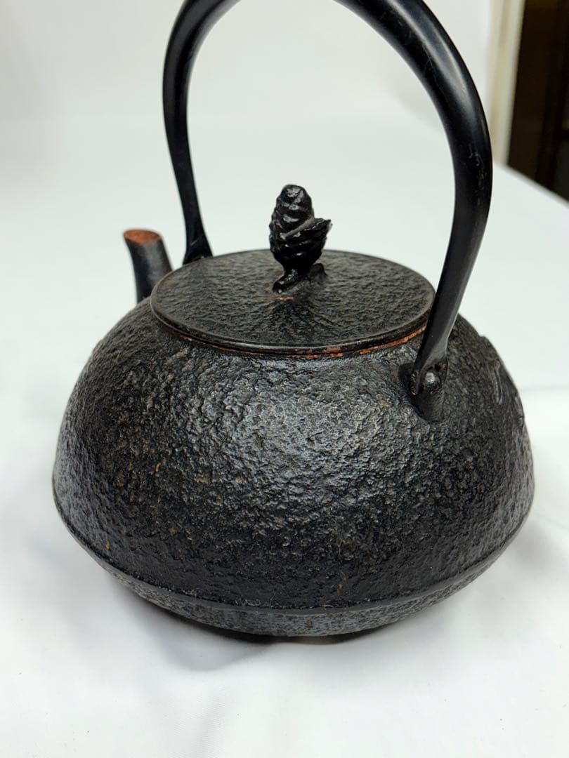 南部鉄器 鉄瓶 馬肌 アンティーク　骨董 馬 馬2頭 ウマ