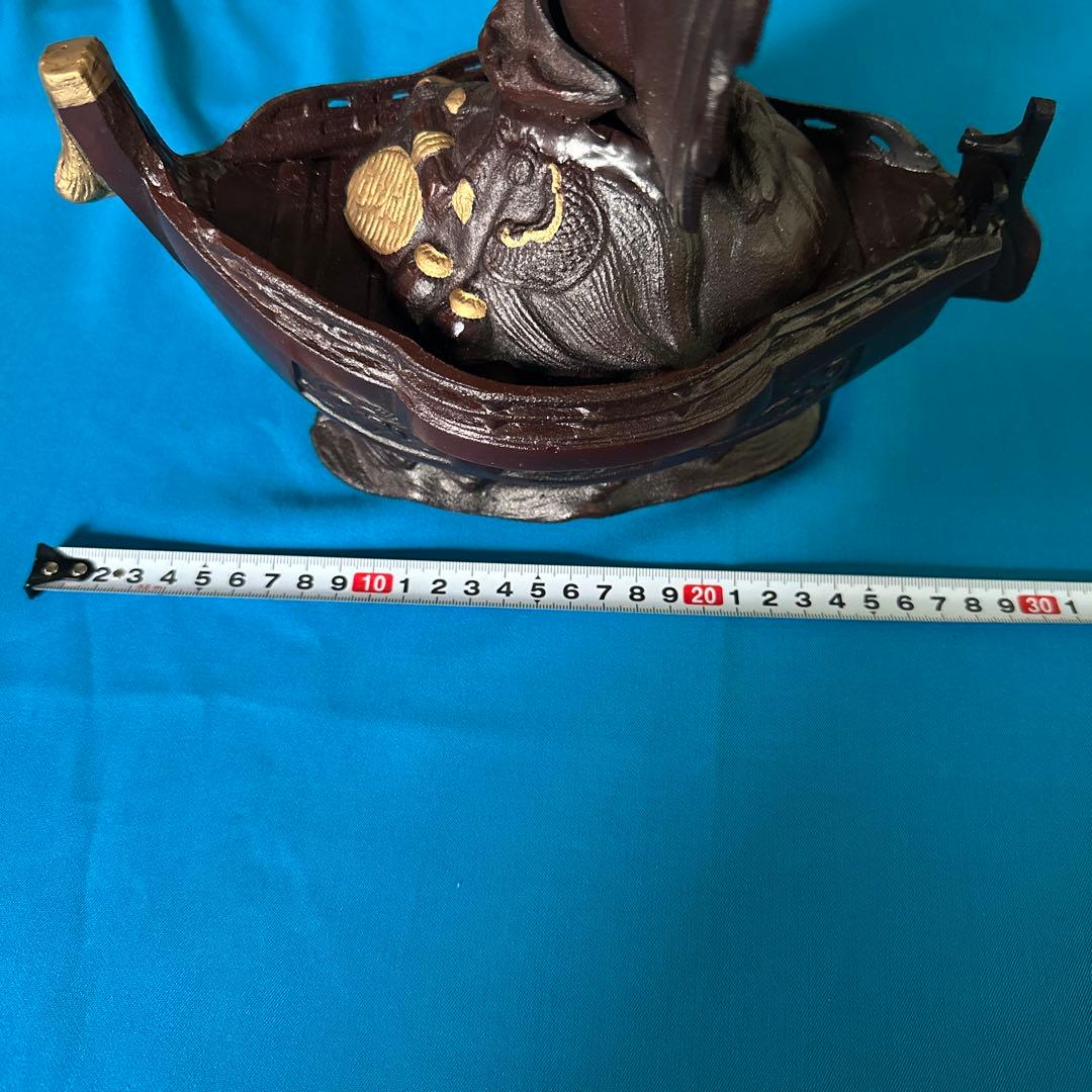 【HMZ719】高岡銅器　金属工芸品　宝船　置物　長期保管品