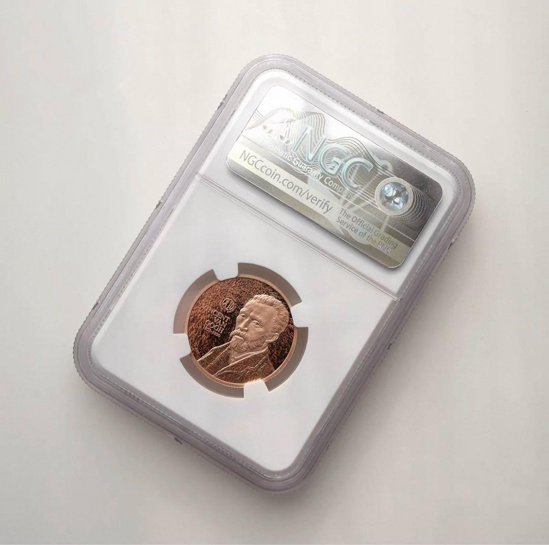 NGC70 初期ブルーラベルゴッホ 99.9%銀 4.5g 25mm 記念メダル