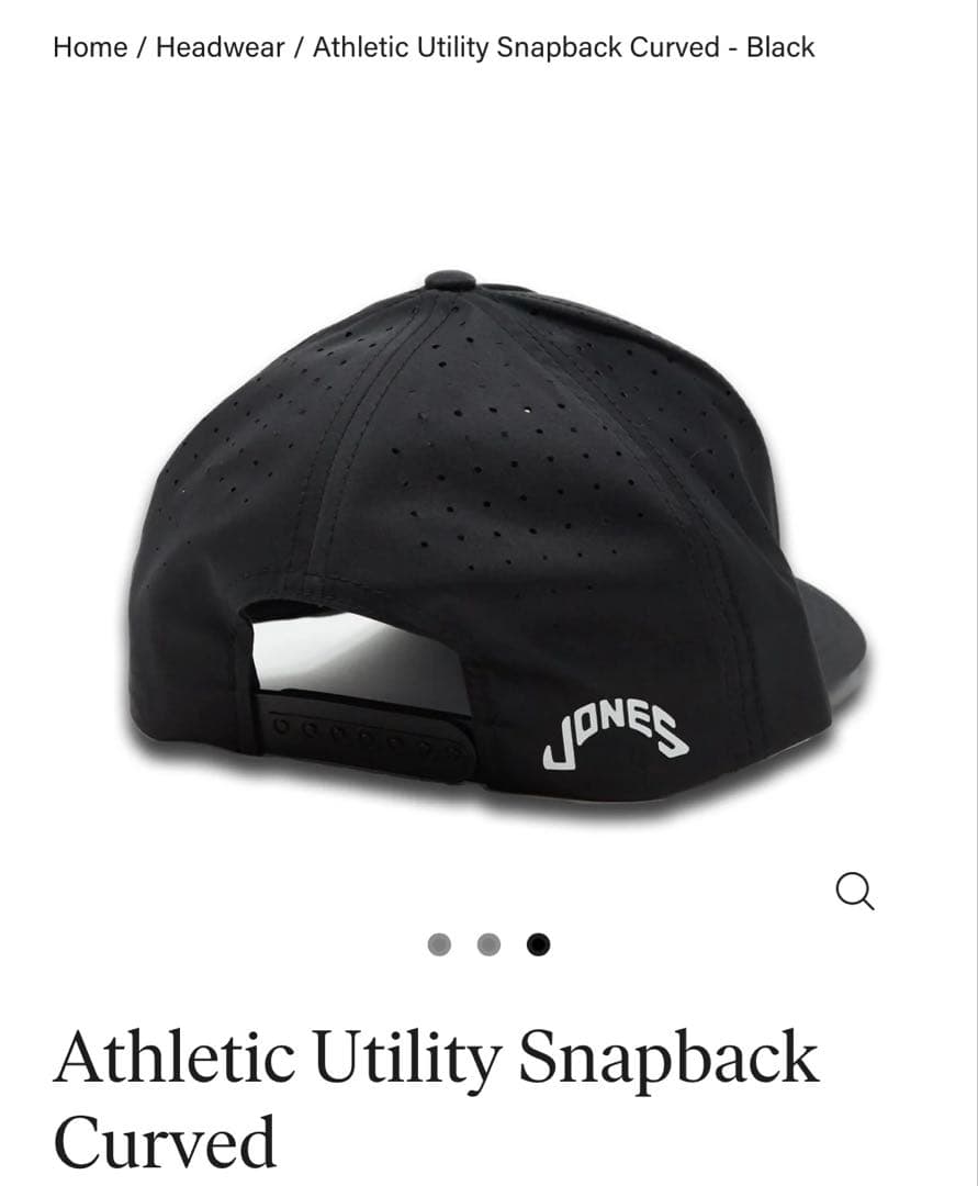 Jeiru Jones Sports Golf ゴルフ キャップ ブラック