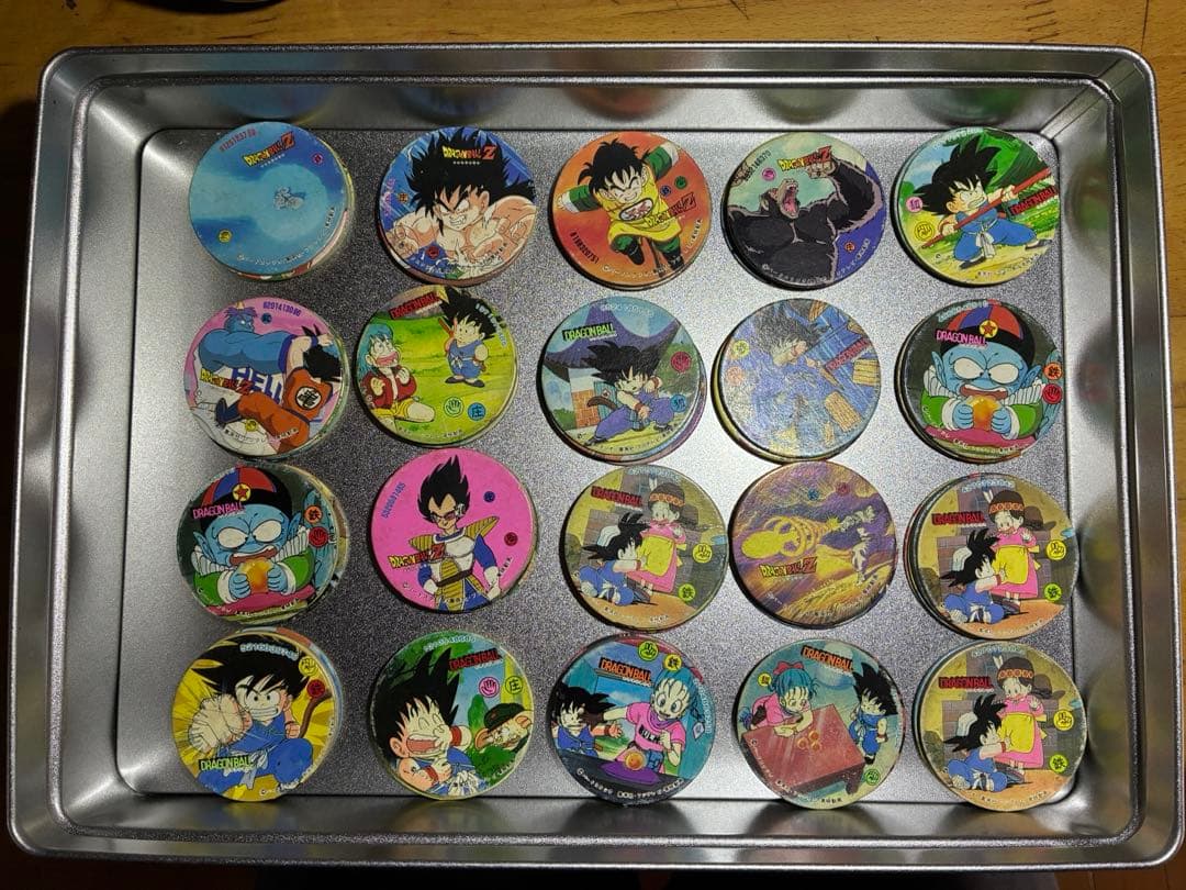 ドラゴンボールZなどレトロめんこ208枚超大量♪特大18cmジャンボメンコ