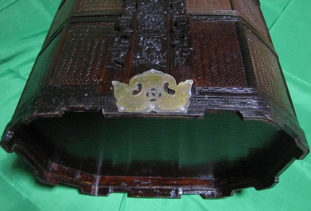 骨董　おかもち　岡持ち 木製三段