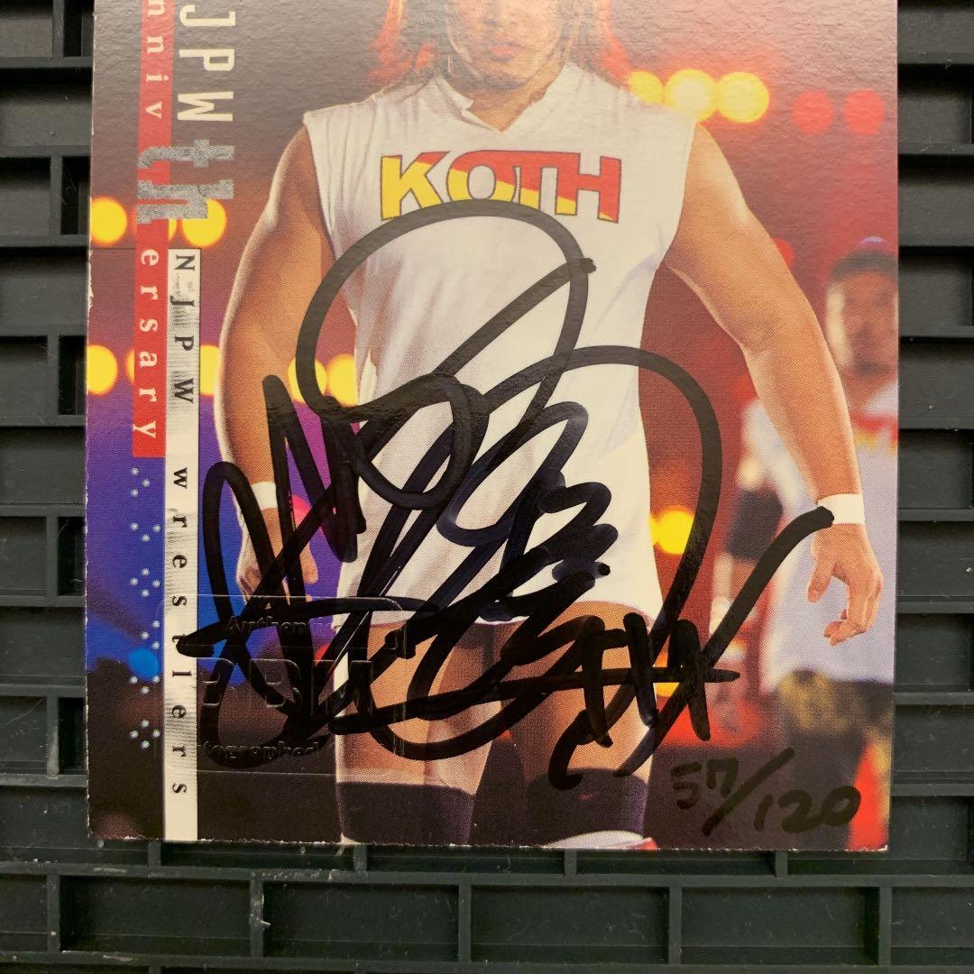 プロレス棚橋弘至直筆サインカード