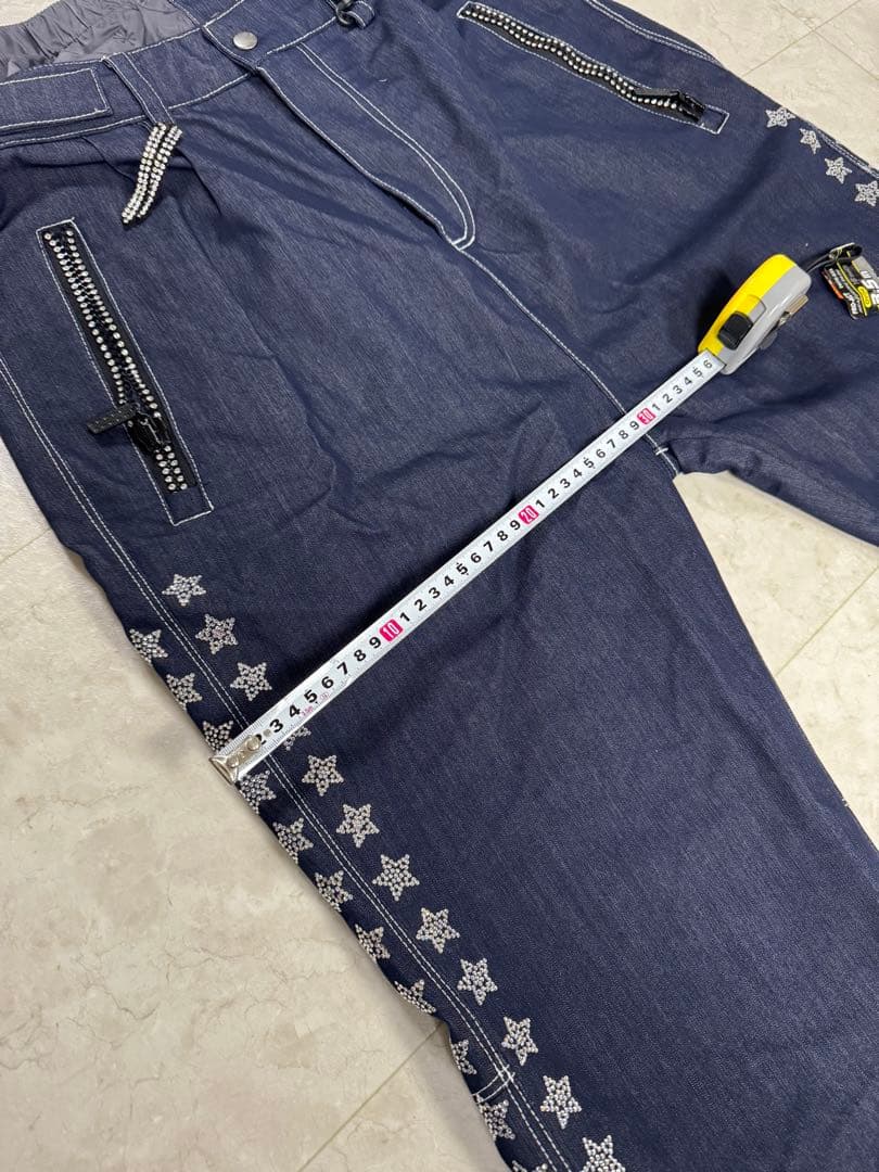 【ZEXスワロフスキー】⭐️激レア　上衣Ｍ・下L スノーボードウェアセット スカル