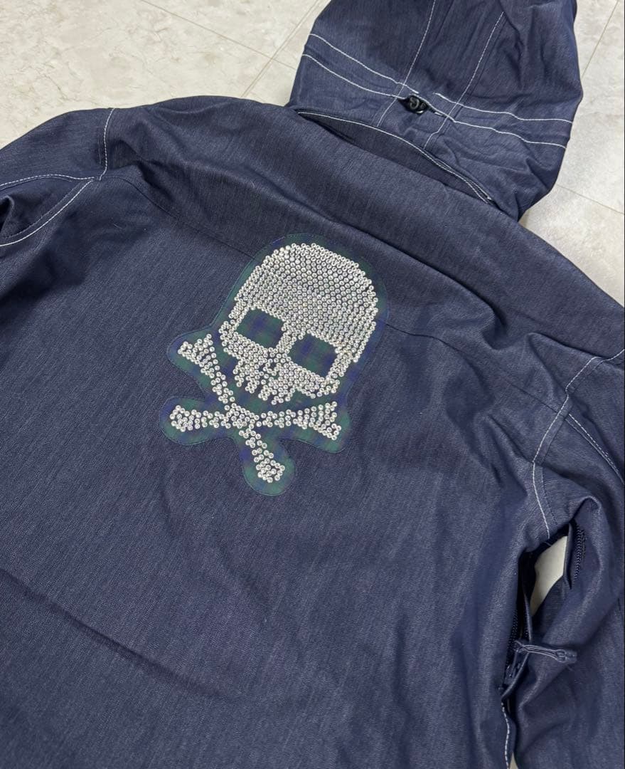 【ZEXスワロフスキー】⭐️激レア　上衣Ｍ・下L スノーボードウェアセット スカル