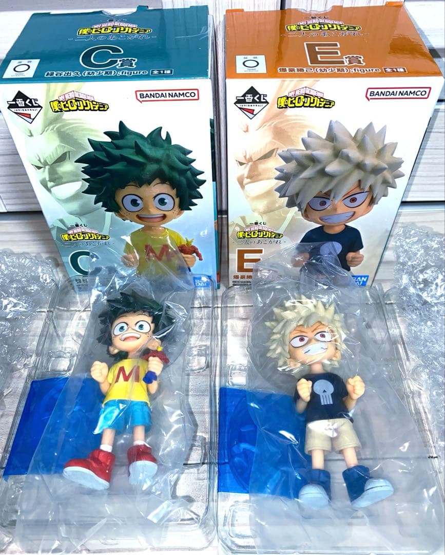 僕のヒーローアカデミア 一番くじ〜二人のあこがれ〜　C賞E賞　緑谷出久　爆豪勝己