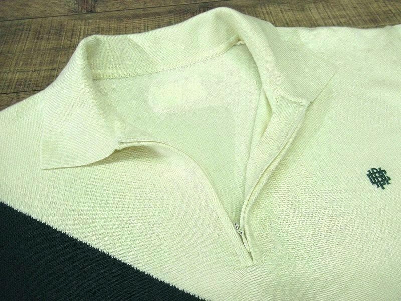 XL 極美 22SS キャプテンズヘルム ゴルフ バイカラー ニット ポロシャツ