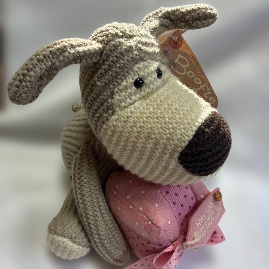 稀少　Booster たくさんの愛を込めたブーブルテディ　ピンクギフト　編み