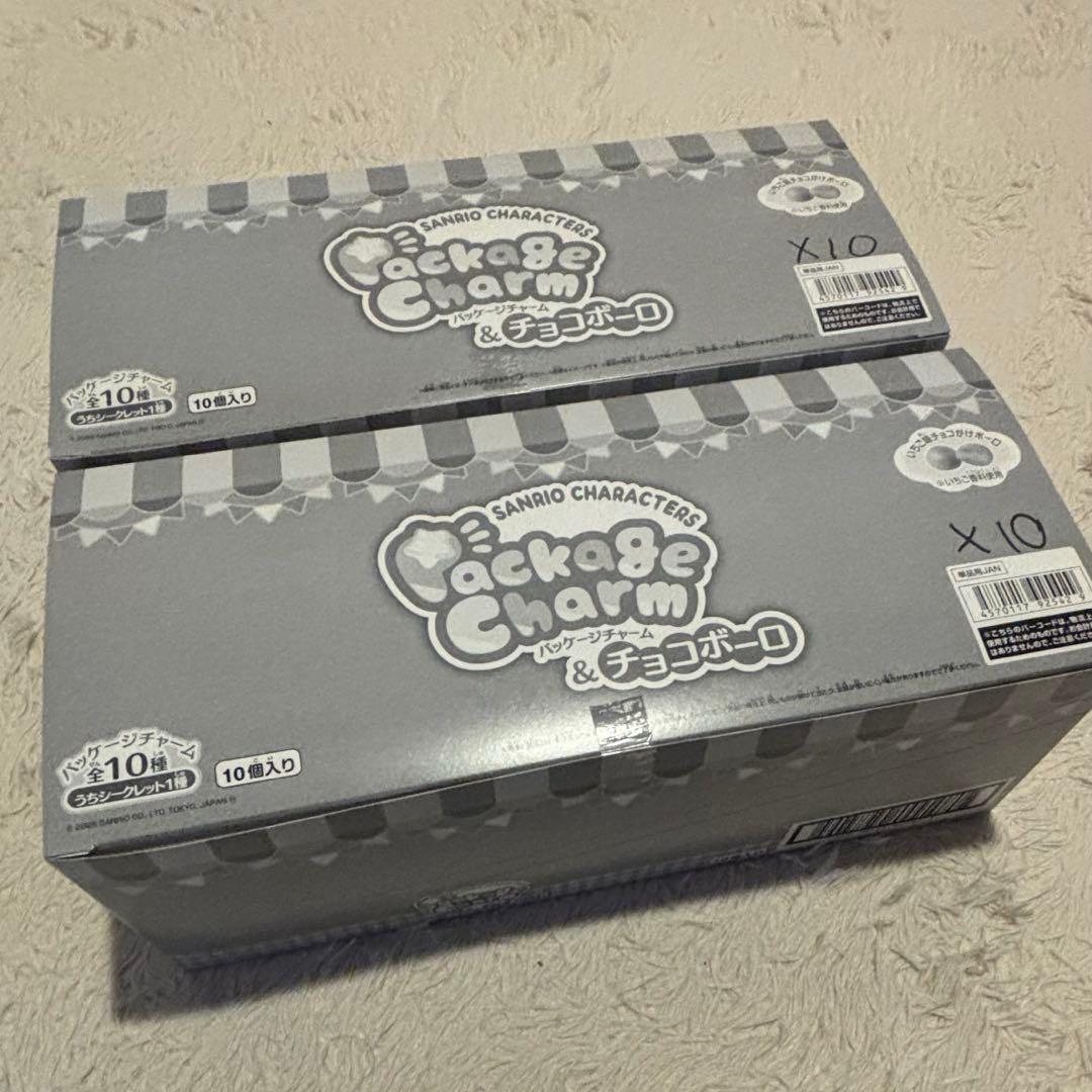 サンリオキャラクターズ パッケージチャーム&チョコボーロ(10個入)×2
