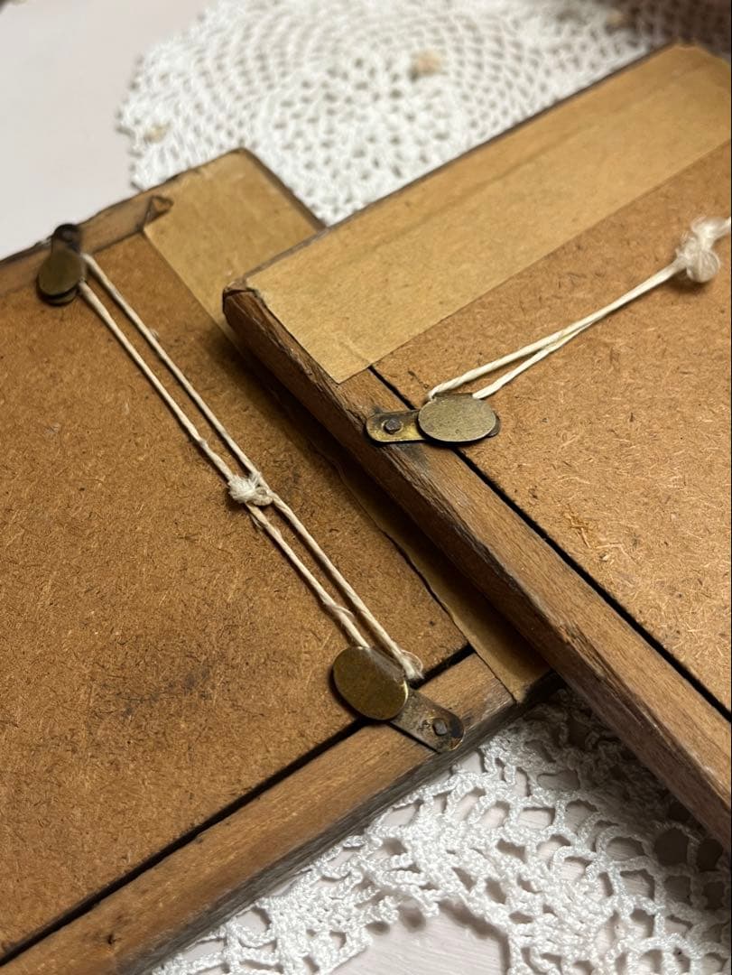 ◆フランスアンティーク｜世界の名画1700年代肖像画子供女の子木製額壁掛け絵画